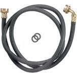 PlumbPak PP850-6 Black Rubber Washer Hose w/Elbow Fitting