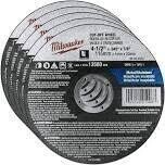 Milwaukee Hi-Speed Metal Cut-off Disc, 4-1/2&quot;X.045&quot;X7/8&quot;