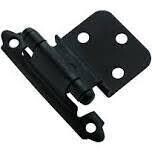 BPR3428FB Amerock BPR3428FB Flat Black 3/8&quot; Inset Hinges, 2Pk Black 3/8&quot; Inset Hinges, 2Pk