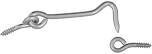 National Hardware N117-994 Hook &amp; Eye, 3&quot; Znc Pltd