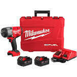 Milwaukee M18 Gen 3 Fuel 1/2&quot;Dr Hi-Torque Impact Wrench Kit w/Oil Resist Batteries