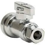 QuickFitting Straight Stop Valve 1/2”PF X 3/8”Comp.