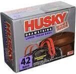 Husky HK33DS042B Black Trash Bags, 33Gal.