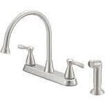 Boston Harbor F8210002NP  Two Handle Hi-Arch Stainless Steel Kitchen Faucet
