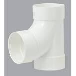 CANPLAS 414124BC PVC S&amp;D Tee, 4&quot;