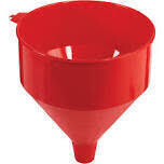 Lubrimatic 75-072 Red Plastic Funnel w/Screen, 6 Qt