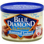 Blue Diamond Roasted Salted Almonds, 6oz