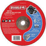Diablo DBD065125L01F Metal Cut-Off Disc, 6-1/2&quot; X 1/8&quot; X 5/8&quot;
