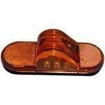 Peterson Mfg Oval Amber Led Mid-Turn/Side Marker Light, 6-1/2&quot;X2-1/4&quot;