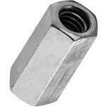 National N182-667 Coupling Nut, 1/4&quot; Zinc