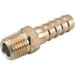 Anderson Metals 757001-0604 Brass Male Adaptor, 6-4MP, 3/8&quot;Barb X 1/4&quot;MP