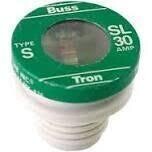 Bussman BP/SL-30 Tamper Proof Plug Fuse, 30A  3Pk
