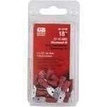 GB 20-141M Red Male Disconnect, 22-18Ga, 18Pk