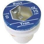 Bussman BP/SL-15 Tamper Proof Plug Fuse, 15A   3Pk