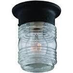 Black Jar Type Porch Light