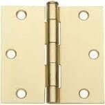 National Hardware N830-332 Satin Brss Door Hinges, 3-1/2&quot;
