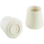 Shepherd Hardware 9223 White Rubber Chair Tips, 1-1/4&quot;
