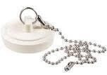 PlumbPak PP820-1 White Rubber Drain Stopper