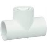 LASCO 405007BC PVC Sch40 Tee, 3/4&quot; FIPXFIPXFIP