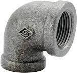 ProSource 2A-1B Black Steel Pipe Ell, 1&quot;
