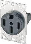 Eaton 1258-SP Flush Mount Stove Receptacle, 50A 4-Wire NEMA 14-50R