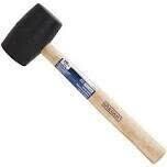 Vulcan JL24116 Rubber Mallet w/Wooden Handle, 16oz