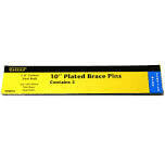 Zareba HTBP10/400-403T Galv. Brace Pins, 3/8&quot;X10&quot; 5pk