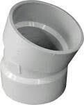 PVC DWV Ell, 4&quot;  22-1/2Deg