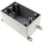 Carlon E980EFN Gray Exterior PVC 1-Gang Box, 3/4&quot;