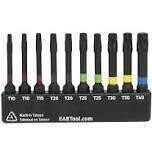 EAB Torsion Impact Rated Torx Assorted 2&quot;, T10 - T40, 10Pk