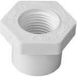 LASCO 438130BC PVC Reducer Bushing, 1&quot;X1/2&quot;, Spigot X FNPT