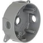 Hubbell 5361-0 Round Gray Aluminum Weatherproof Box