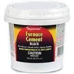 Imperial KK0077-A Black Furnace Cement, 8oz