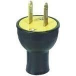 Eaton 3123BK Black Cord Plug, 2-Wire