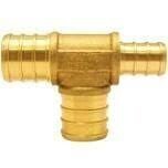 Apollo APXT341234 Brass Pex Tee, 3/4&quot;X1/2&quot;X3/4&quot;