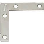 National Hardware N113-928 Corner Brace,2-1/2&quot;X1/2&quot; Znc Pltd  4Pk