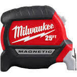 Milwaukee Compact Wide Blade Electrician Tape Measure, 25Ft