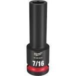 MILWAUKEE SHOCKWAVE™ Impact Duty 1/2&quot; Deep Well Socket 7/16&quot;