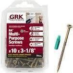 GRK 103137 R4 Frame/Deck Screw, 10X3-1/8&quot;  70Pk
