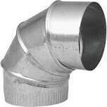 Imperial GV0294-C Galv 26Ga Stove Pipe Ell, 6&quot;