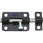 National Hardware N151-522 Standard Barrel Bolt, 3&quot; Black