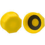 EZ Pour Yellow Solid Base Cap, 2Pk