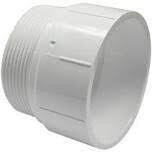 CANPLAS 192873 PVC DWV Male Adaptor, 3&quot;