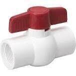 B&amp;K 107-136HC PVC Ball Valve, 1-1/4&quot; FPT X FPT