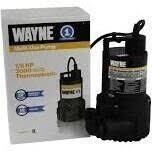 Wayne RUP160 Utility Sump Pump, 1/6HP, 3100GPH