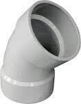 CANPLAS 192504 PVC DWV Ell, 4&quot;   45Deg