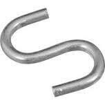 National Hardware N121-574 Open S-Hooks, 1&quot; Znc Pltd