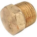 Anderson Metals 756121-08 Brass Hex Pipe Plug, 1/2&quot;