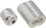 National N830-352 Aluminum Cable Ferrule/Stop, 1/8&quot; 2Pk