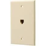 Ivory Flush Mount Phone Jack